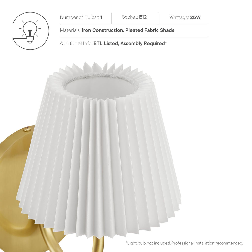 Wave Wall Sconce - Brass