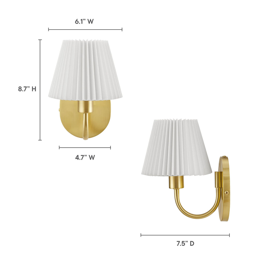 Wave Wall Sconce - Brass