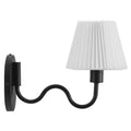 Wave Squiggle Arm Wall Sconce - Black
