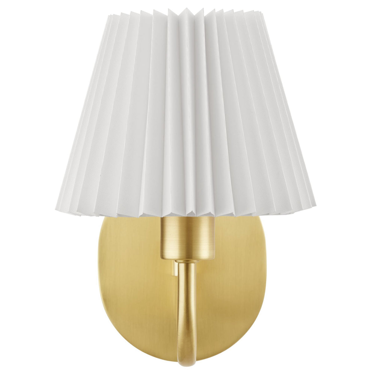 Wave Squiggle Arm Wall Sconce - Brass