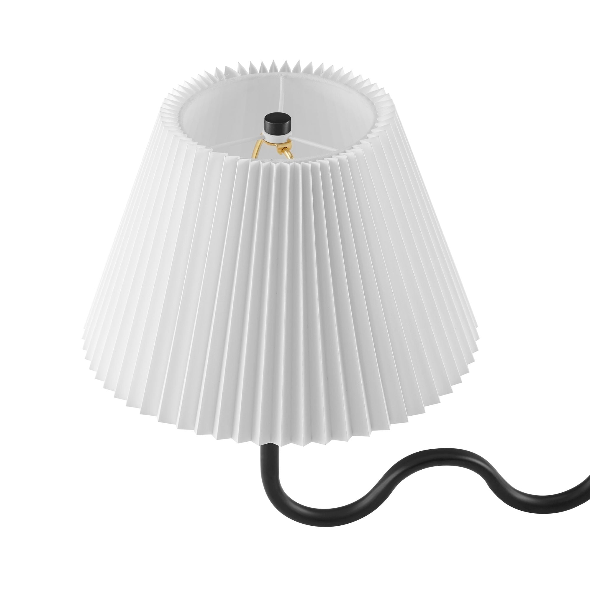 Wave Squiggle 2-Arm Pendant Light - Black