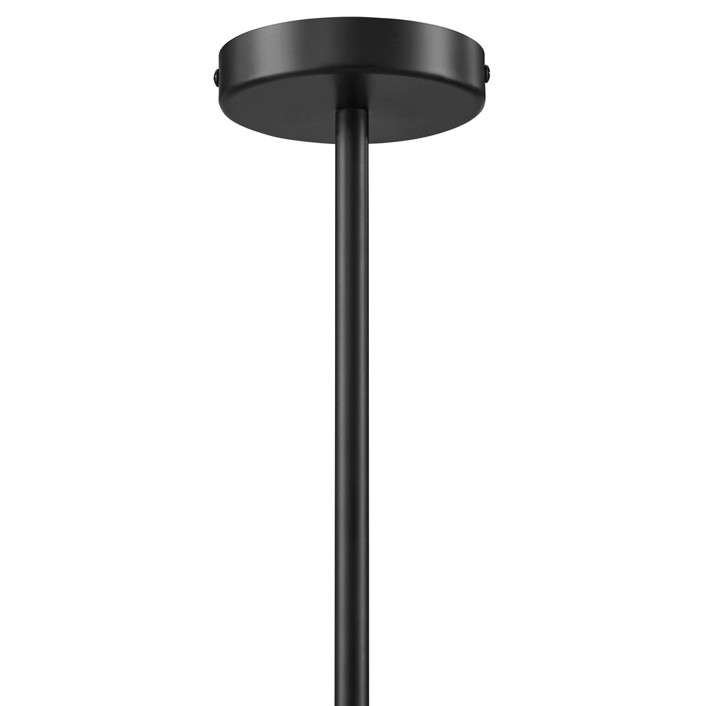 Wave Squiggle 2-Arm Pendant Light - Black