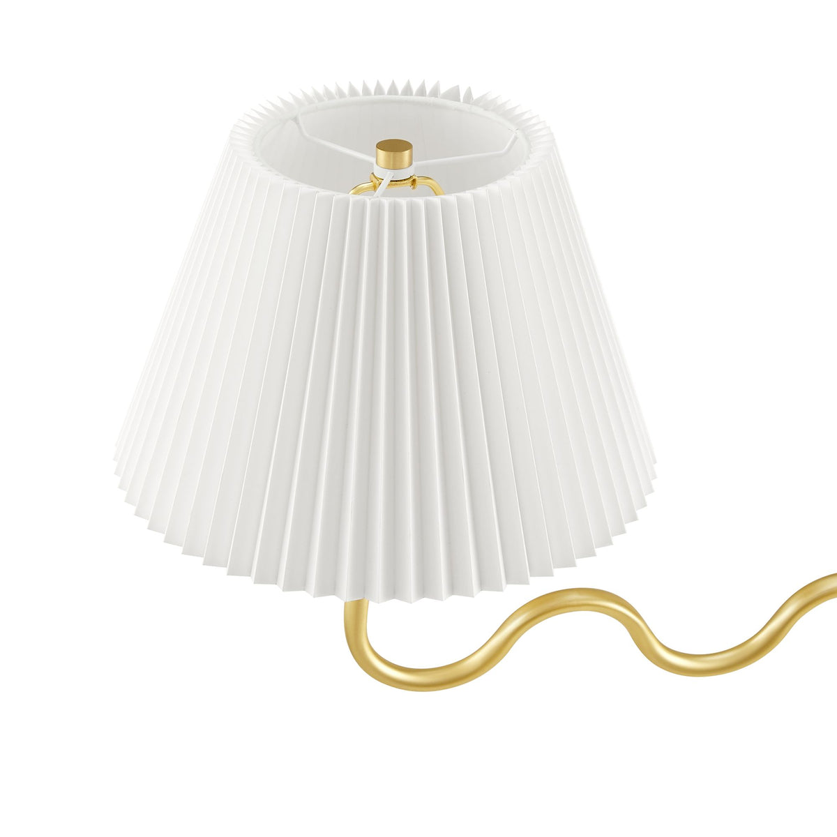 Wave Squiggle 4-Arm Pendant Light - Brass