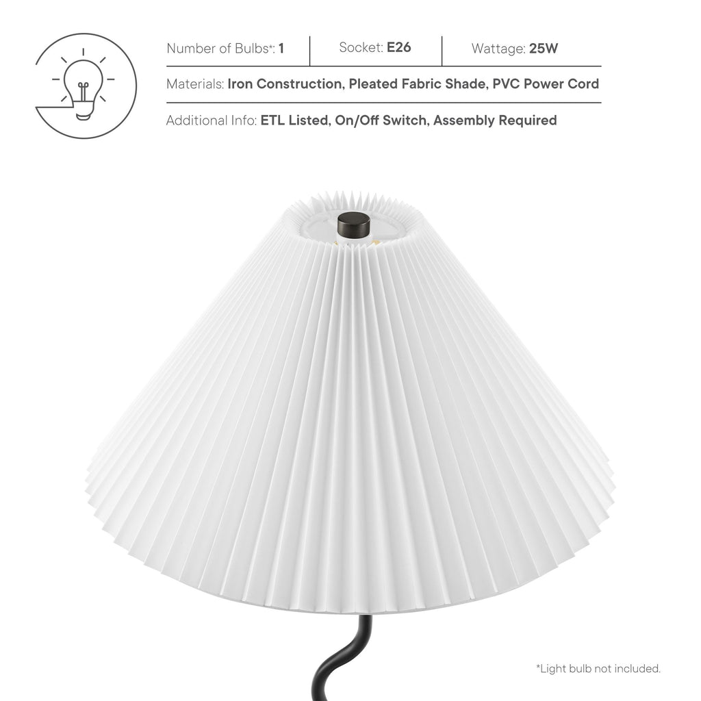 Wave Squiggle Table Lamp - Black