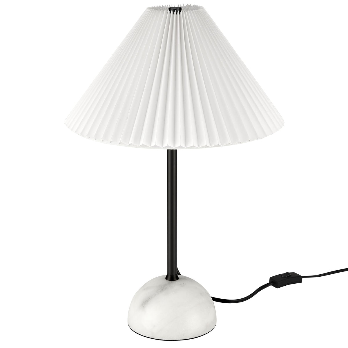 Illusion Marble Dome Table Lamp - Black