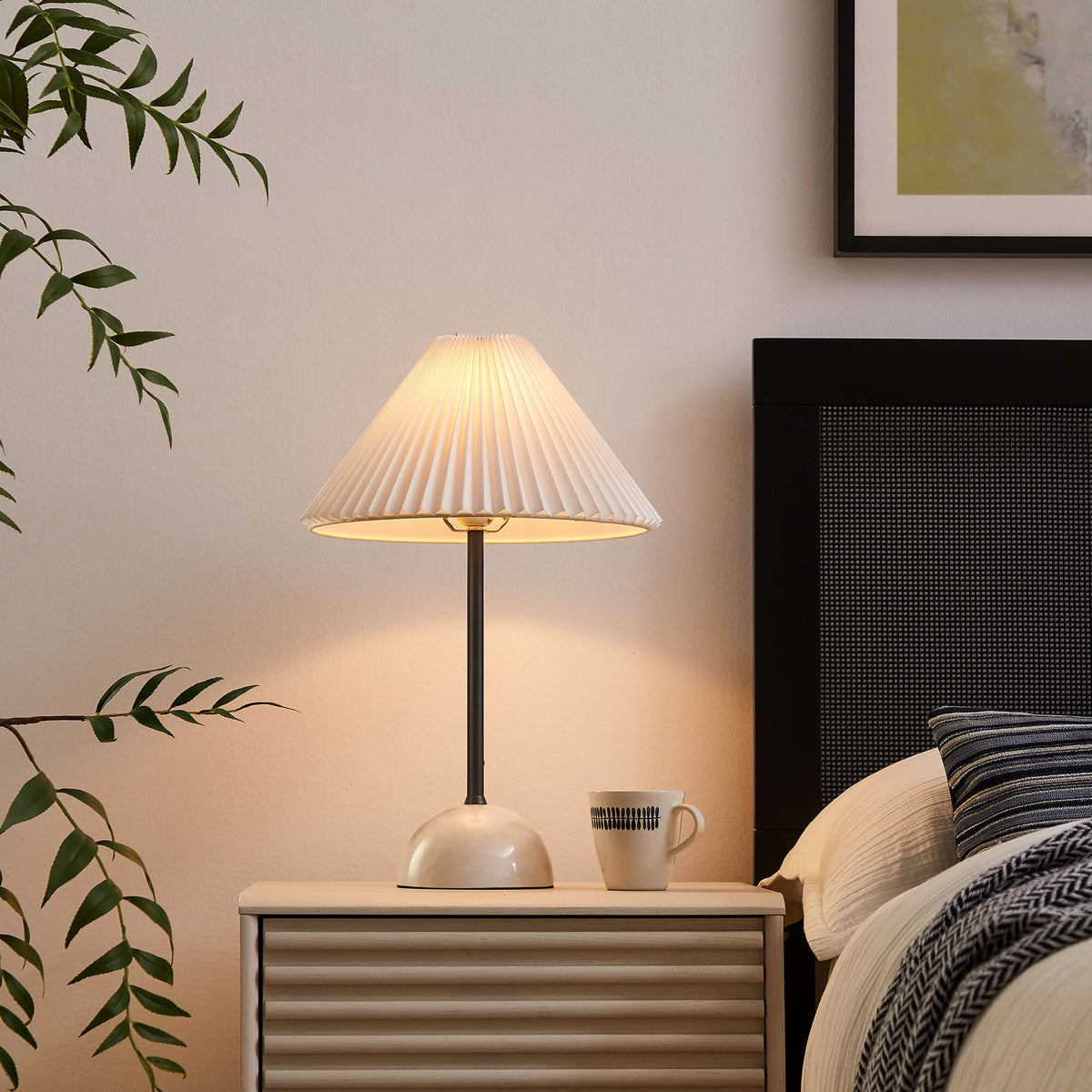 Illusion Marble Dome Table Lamp - Black