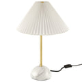 Illusion Marble Dome Table Lamp - Brass