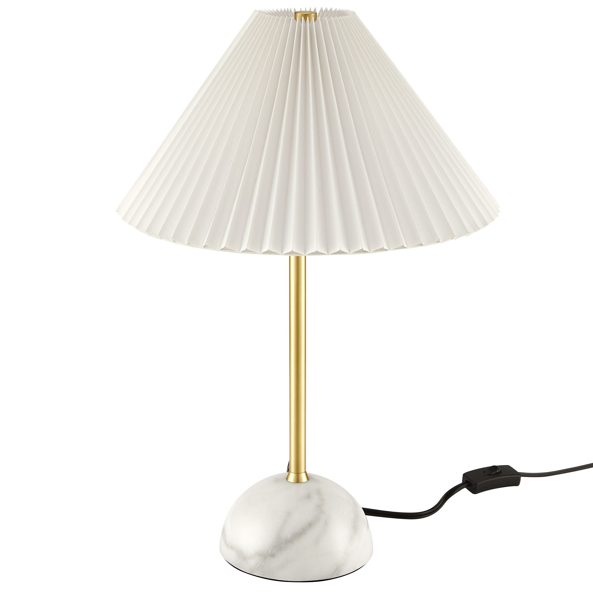 Illusion Marble Dome Table Lamp - Brass