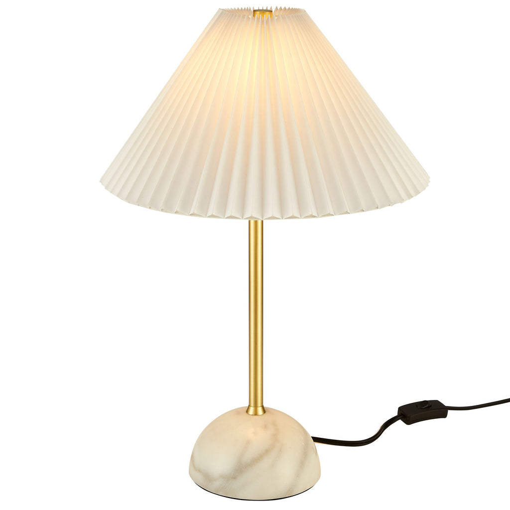 Illusion Marble Dome Table Lamp - Brass