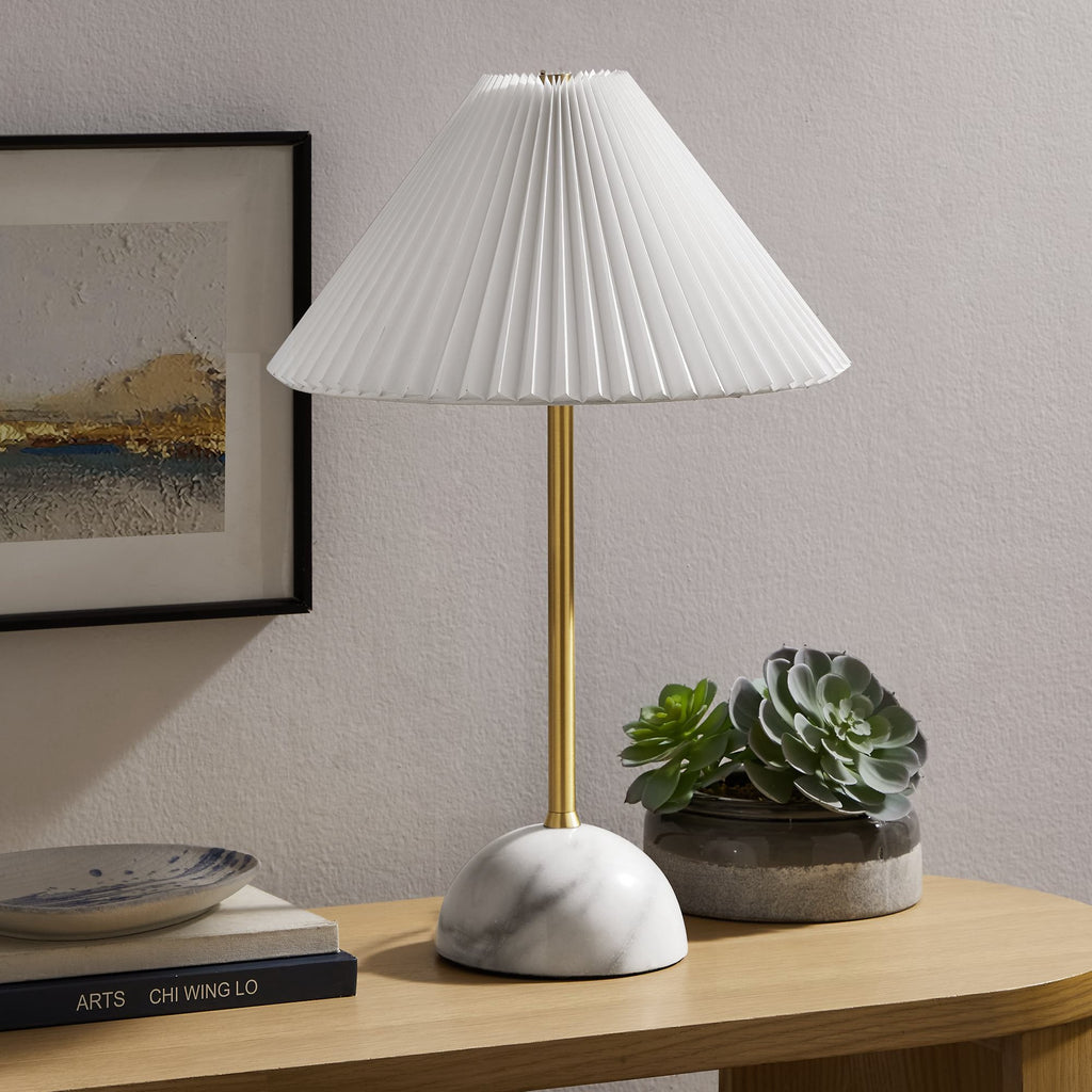 Illusion Marble Dome Table Lamp - Brass