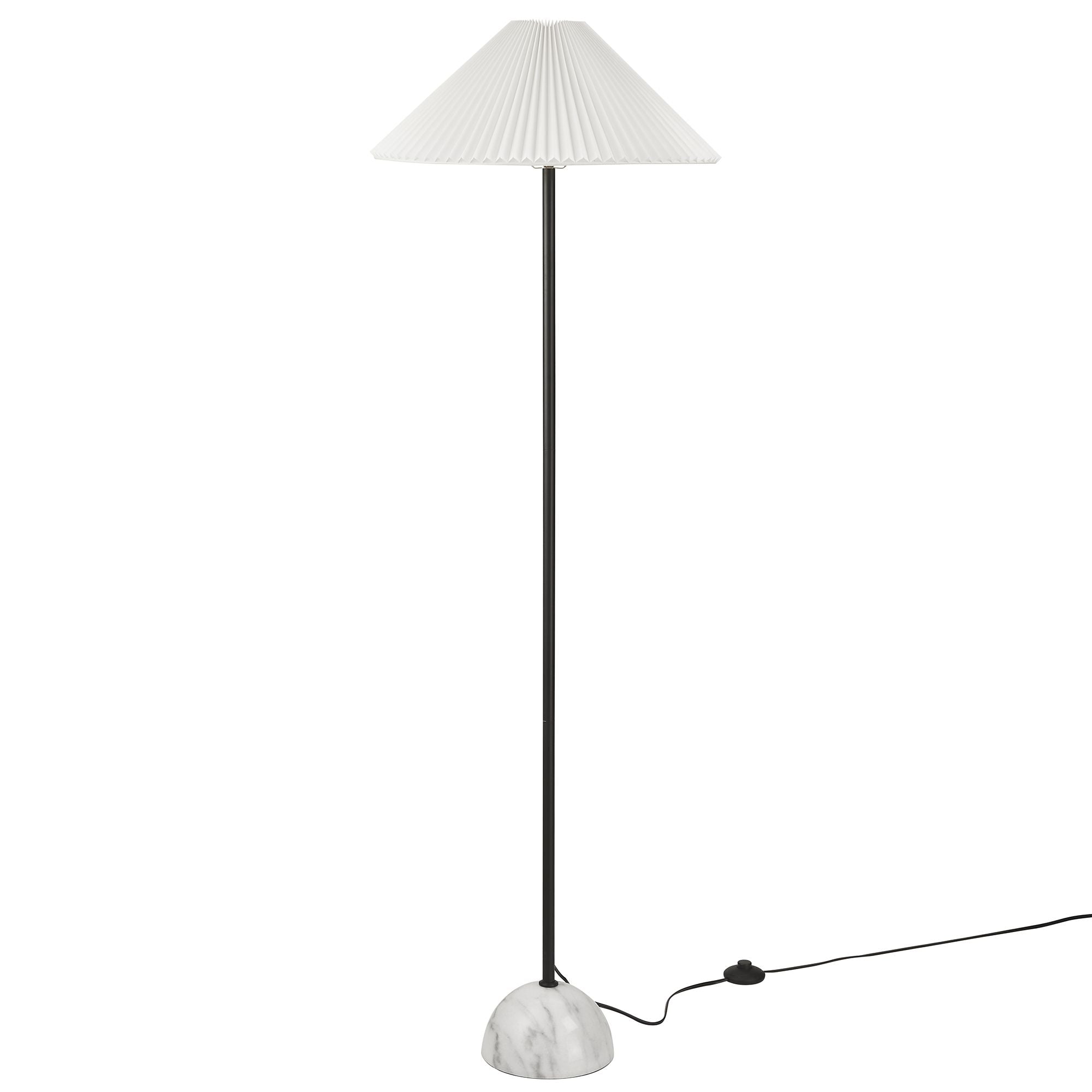 Illusion Marble Dome Floor Lamp - Black