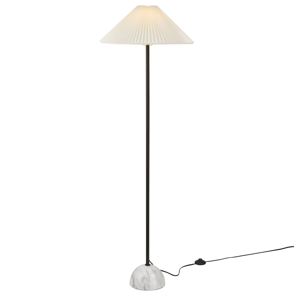 Illusion Marble Dome Floor Lamp - Black