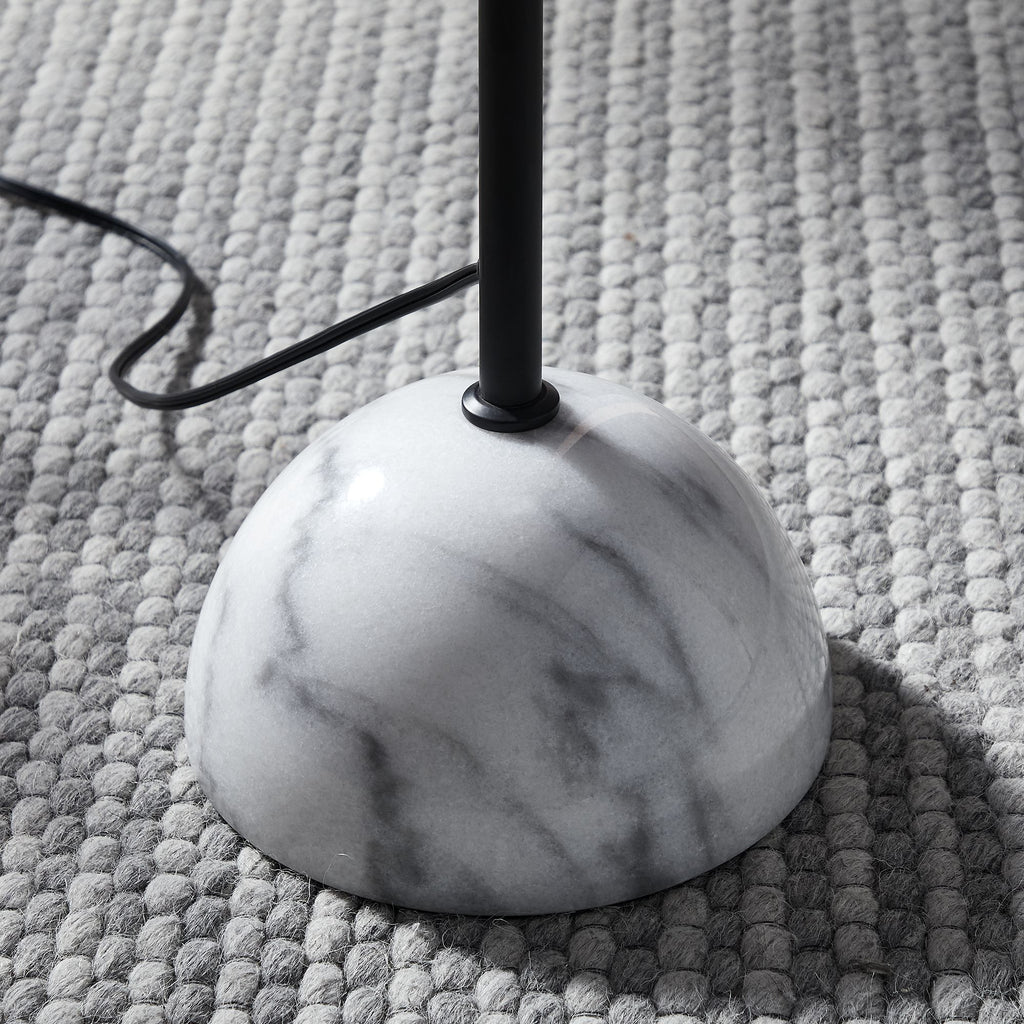 Illusion Marble Dome Floor Lamp - Black