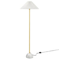 Illusion Marble Dome Floor Lamp - Brass