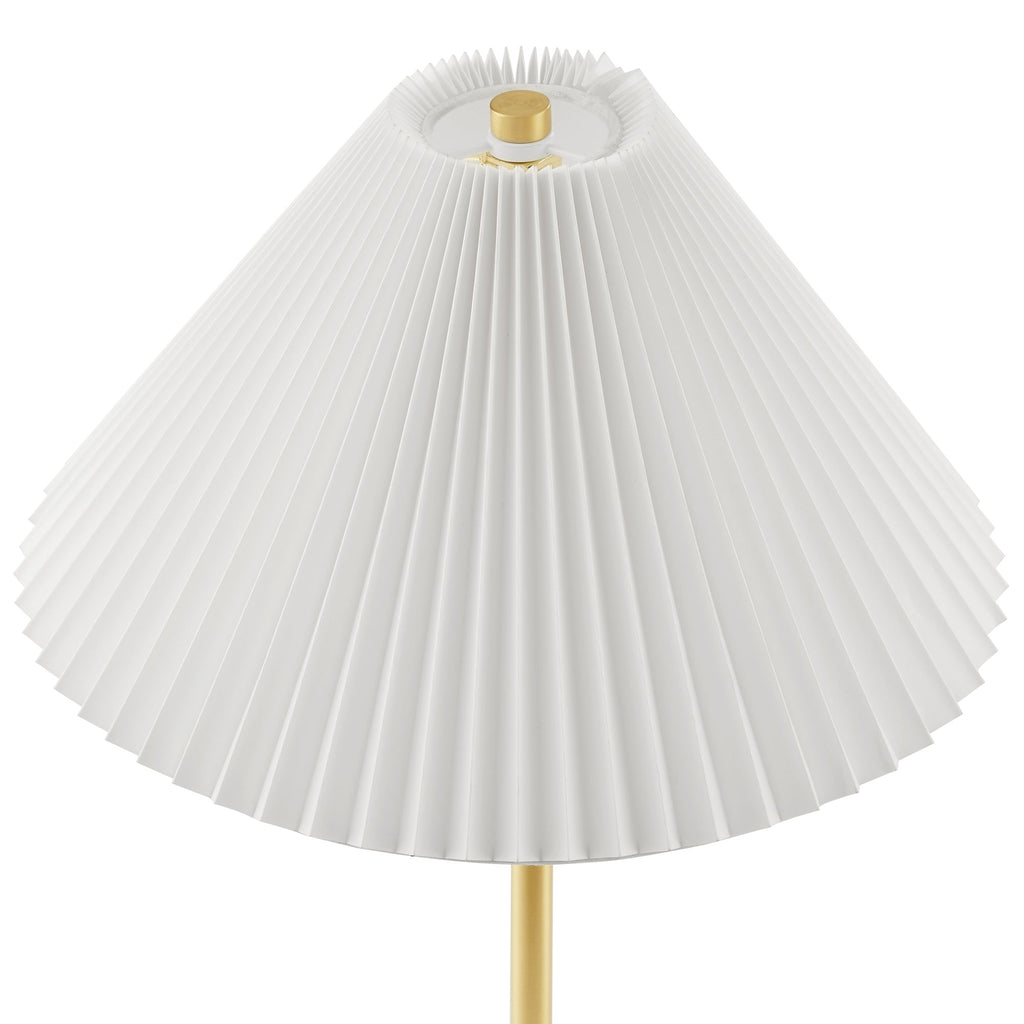 Illusion Marble Dome Floor Lamp - Brass