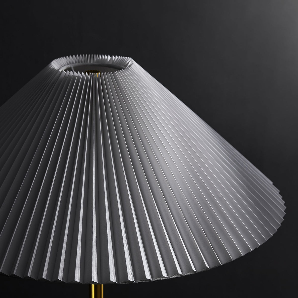 Illusion Marble Dome Floor Lamp - Brass
