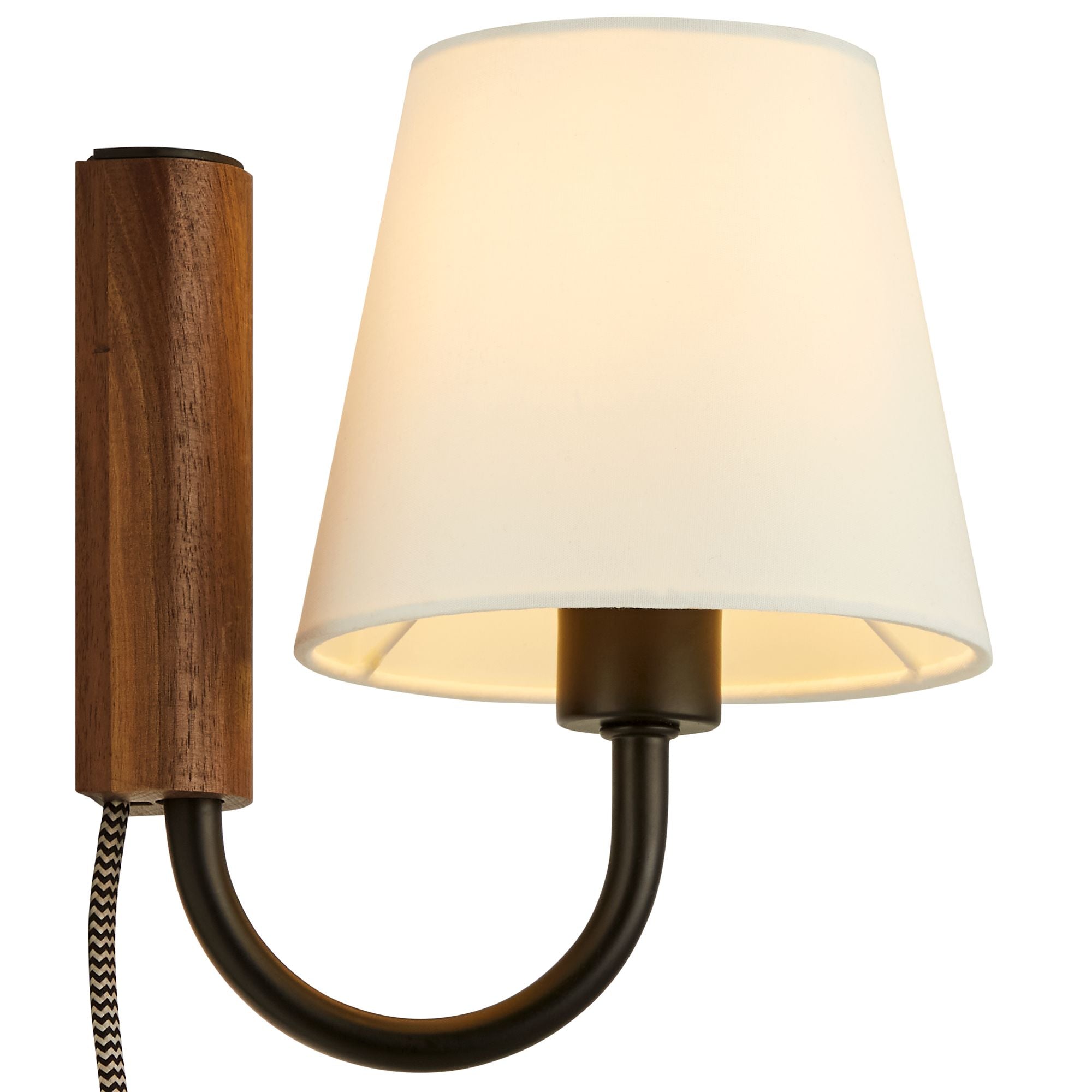 Sunlit Swivel Wall Sconce - Walnut Black