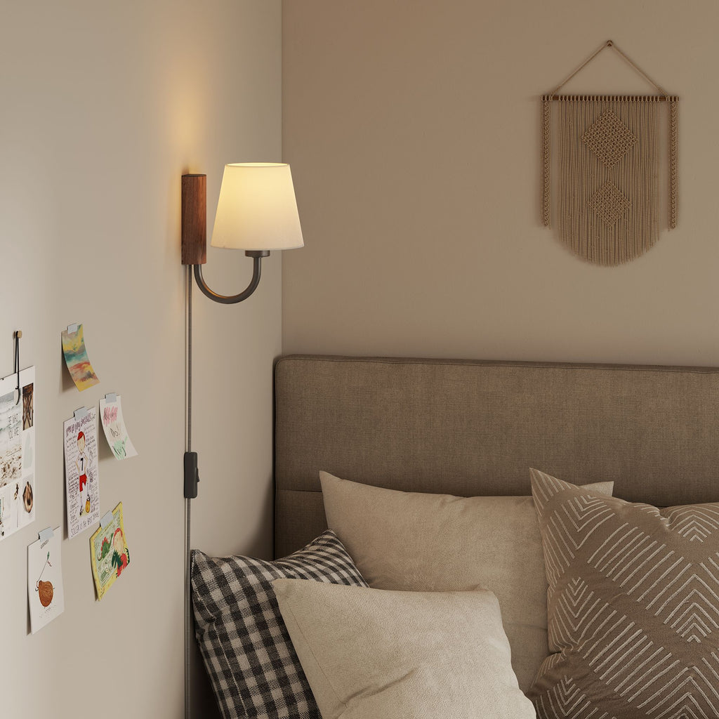 Sunlit Swivel Wall Sconce - Walnut Black