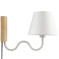 Sunlit Squiggle Arm Wall Sconce - Natural White