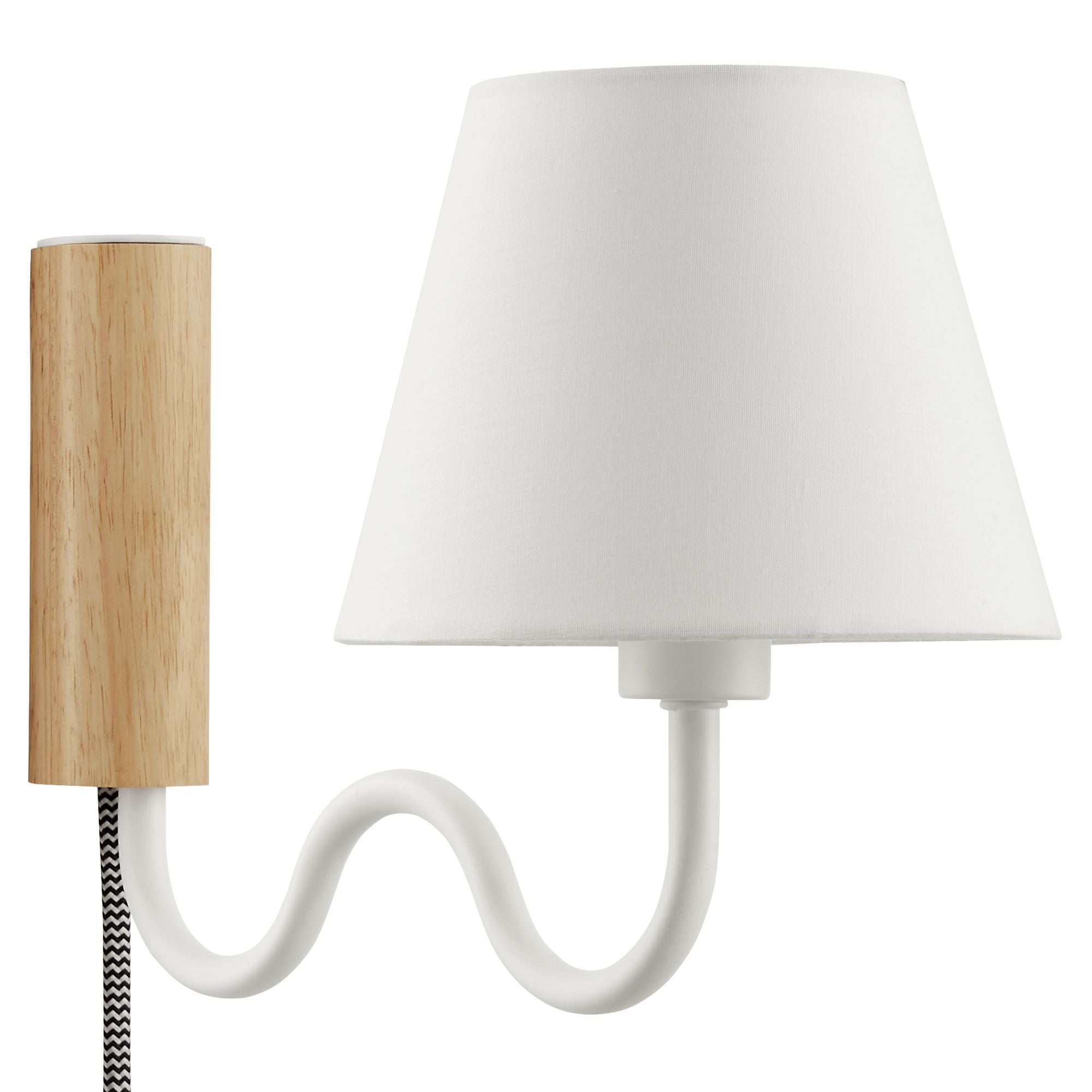 Sunlit Squiggle Arm Wall Sconce - Natural White