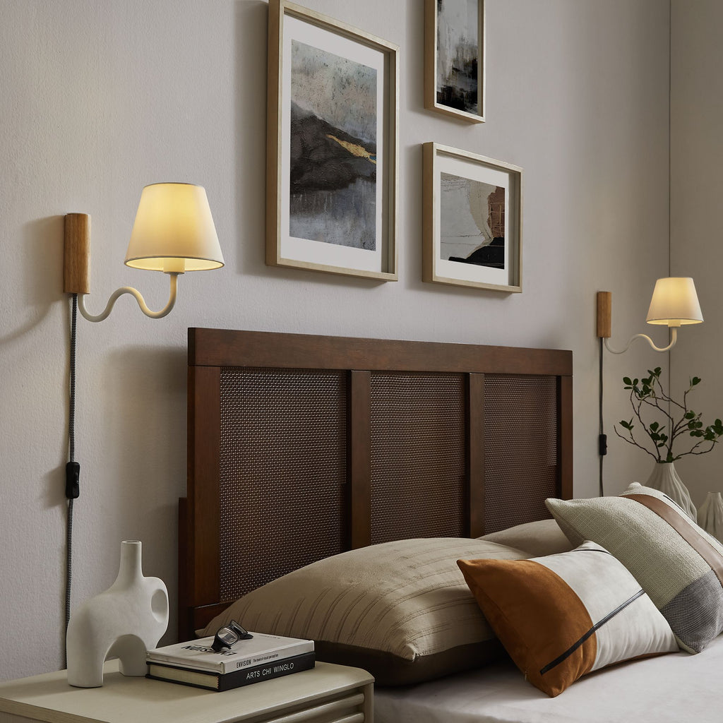Sunlit Squiggle Arm Wall Sconce - Natural White