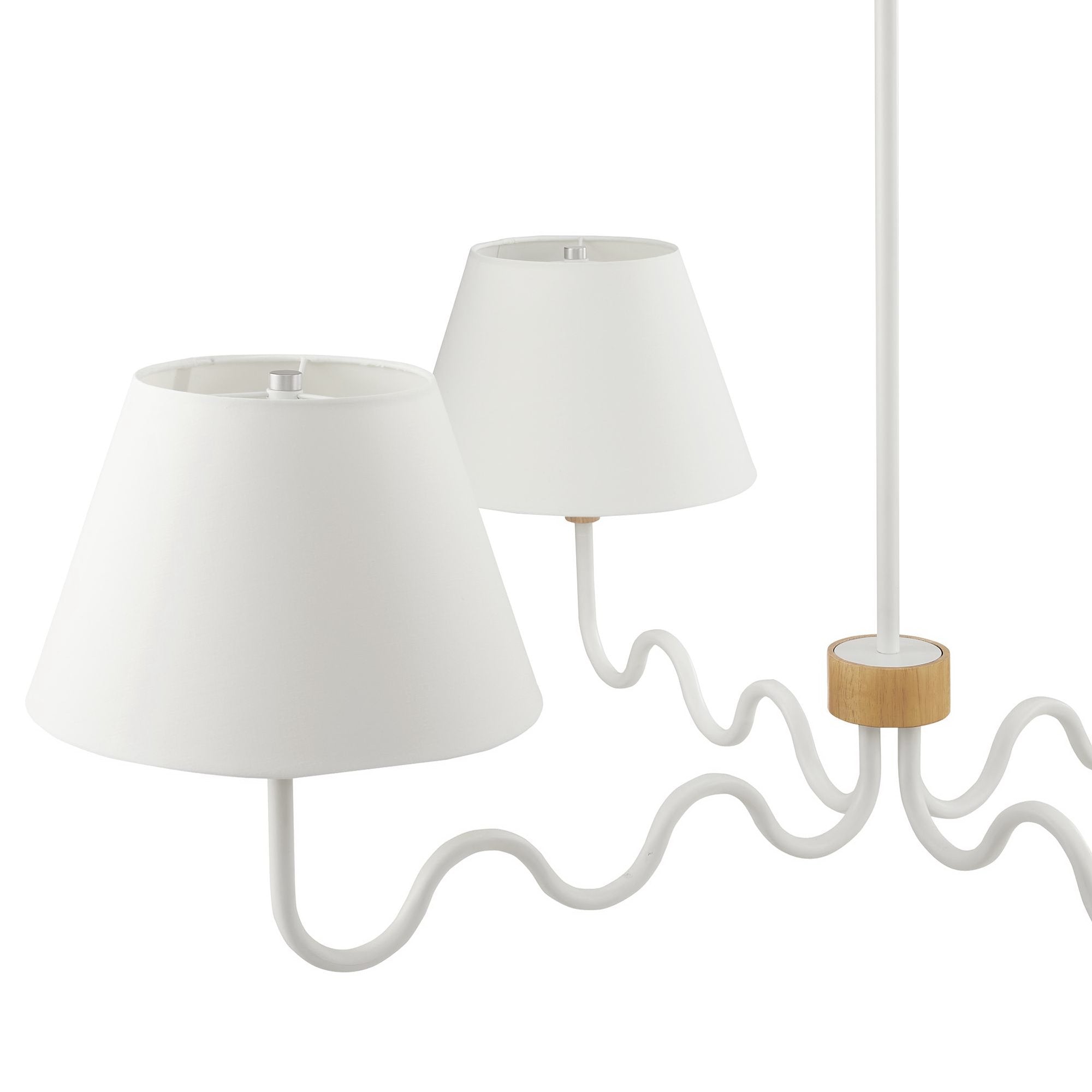 Sunlit Squiggle 4-Arm Pendant Light - Natural White