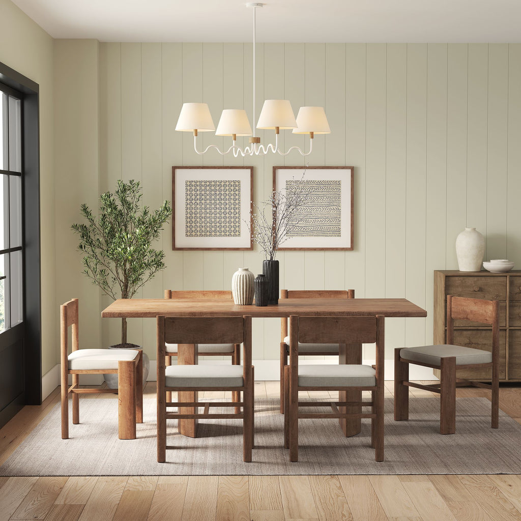 Sunlit Squiggle 4-Arm Pendant Light - Natural White