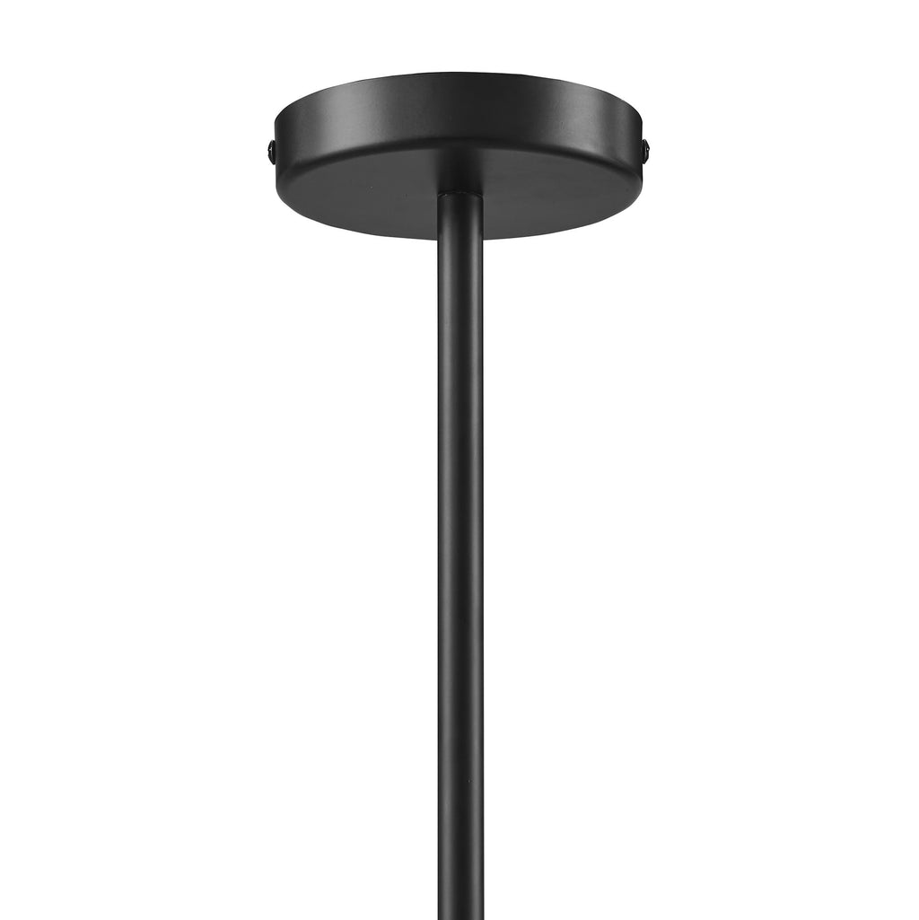 Sunlit Squiggle 4-Arm Pendant Light - Walnut Black