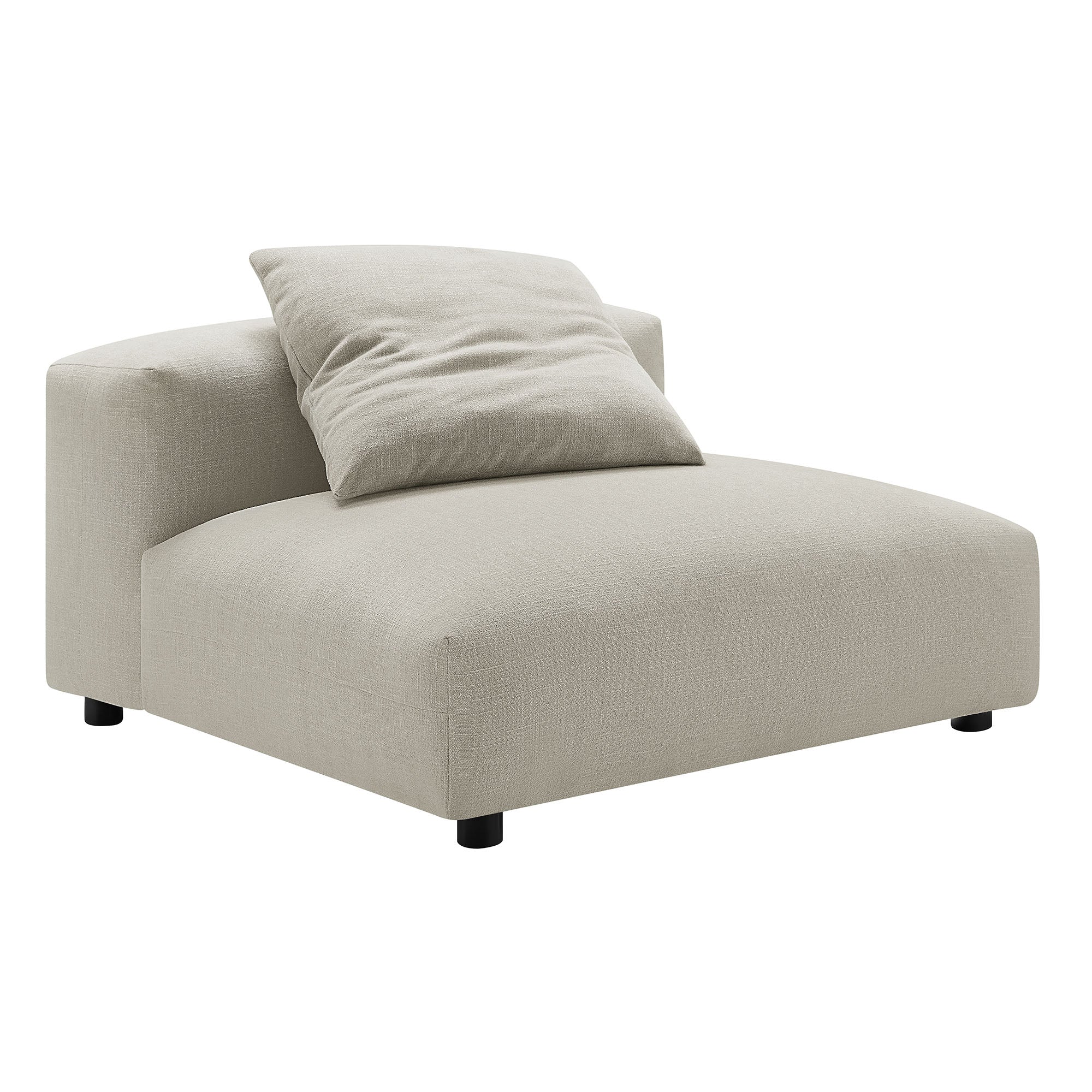 Solace 2-Piece Modular Upholstered Fabric Sofa - Linen