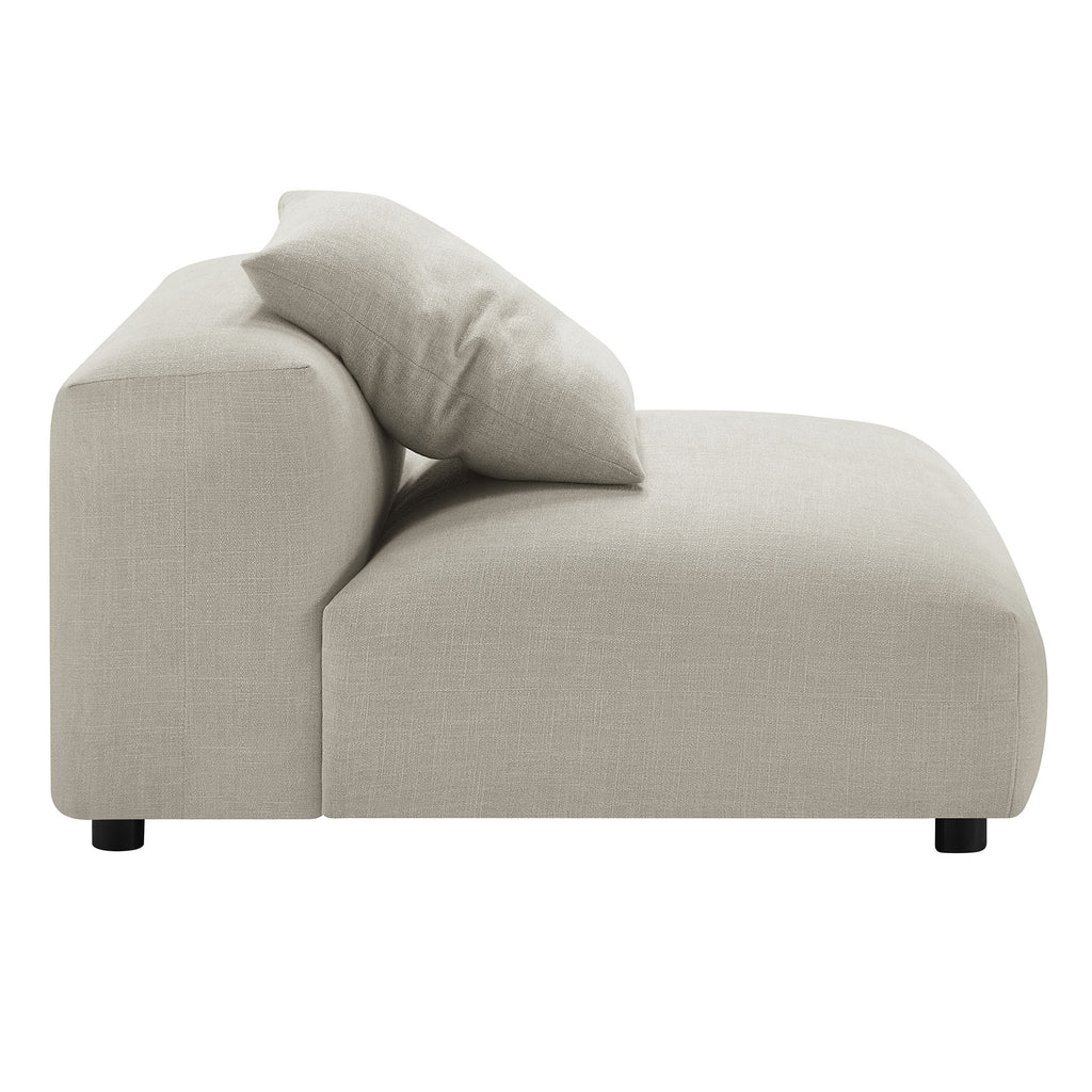 Solace 3-Piece Modular Upholstered Fabric Sofa - Linen