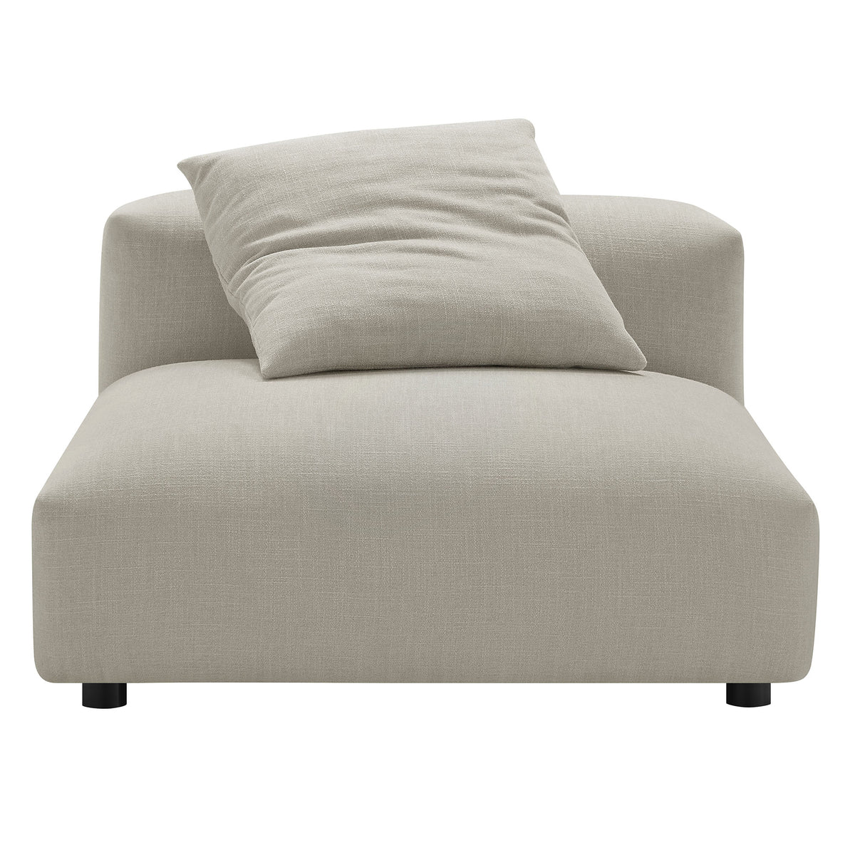 Solace 4-Piece Modular Upholstered Fabric Sectional Sofa - Linen