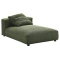 Solace Modular Corduroy Upholstered Armless Chaise Lounge - Fern