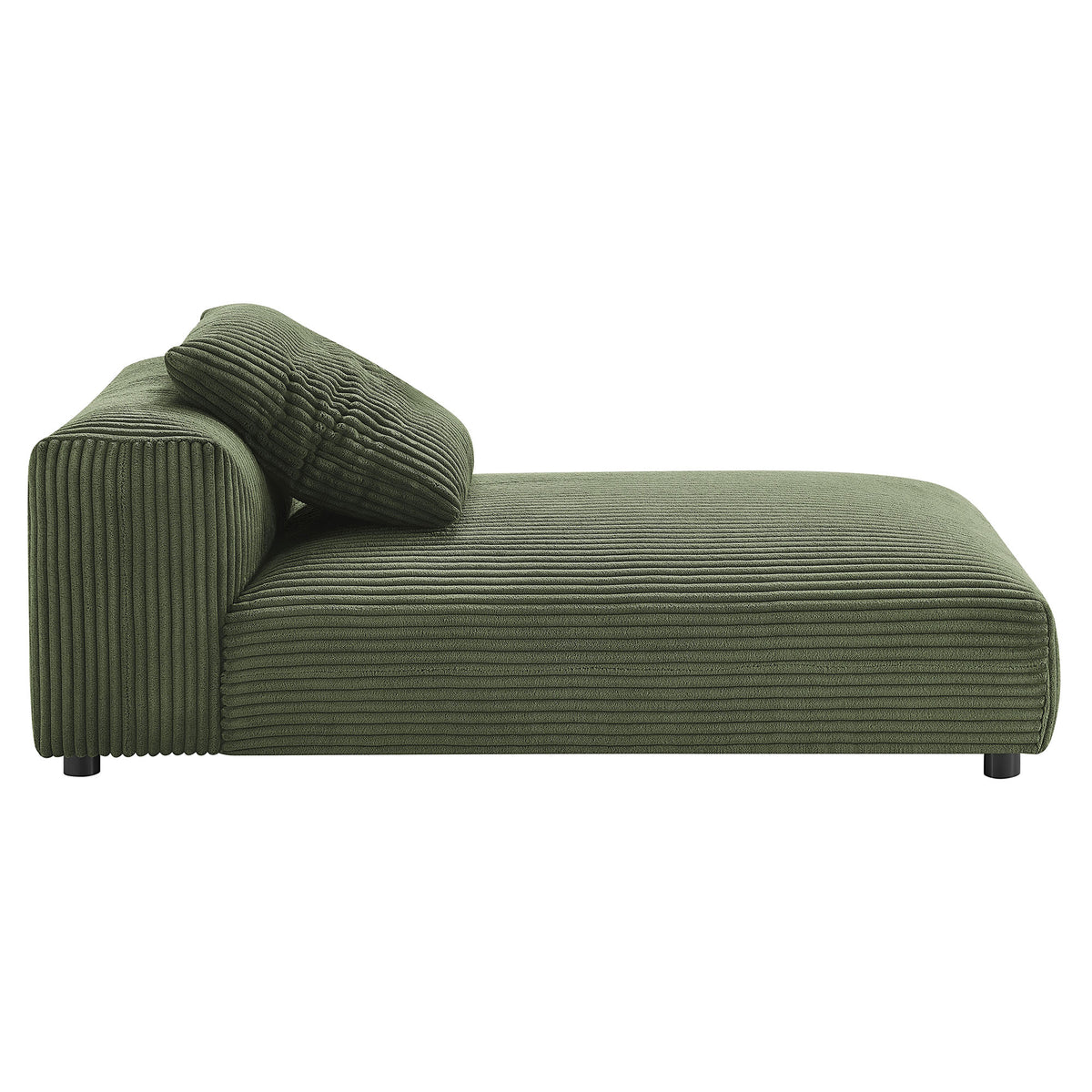 Solace 2-Piece Modular Corduroy Upholstered Sectional Sofa With Chaise - Fern
