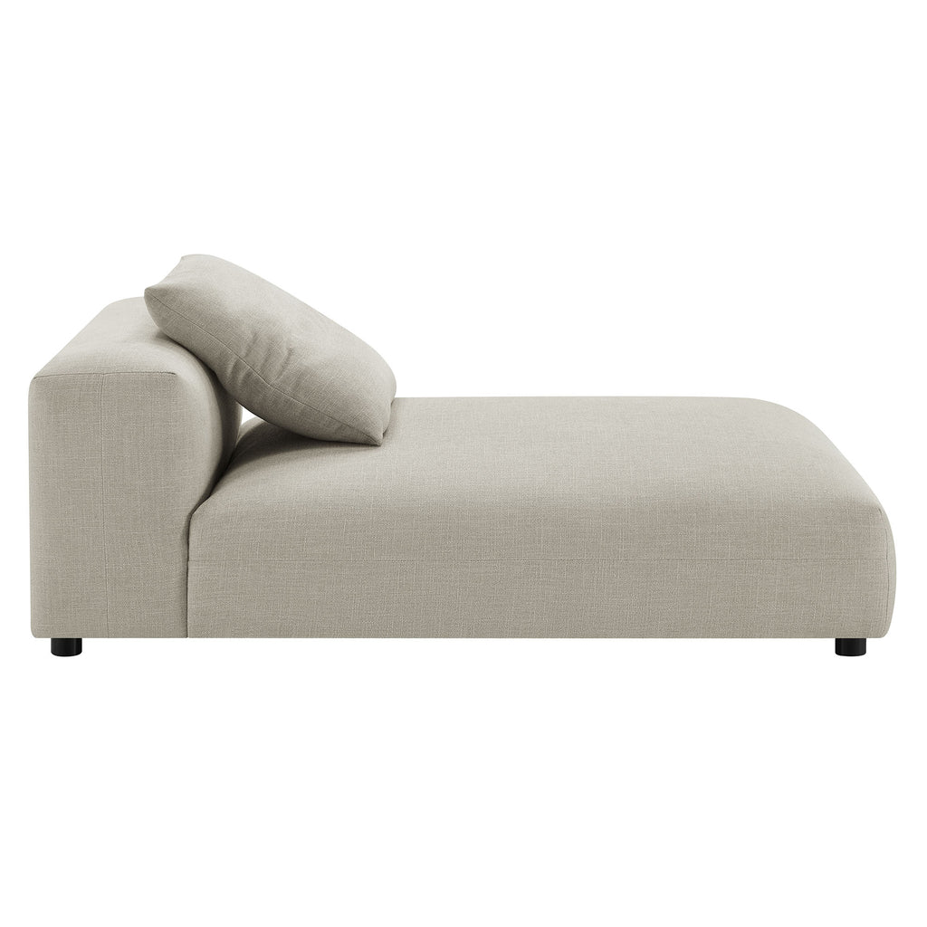 Solace 4-Piece Modular Upholstered Fabric Sectional Sofa With Ottoman - Linen