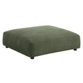 Solace Modular Corduroy Upholstered Ottoman - Fern