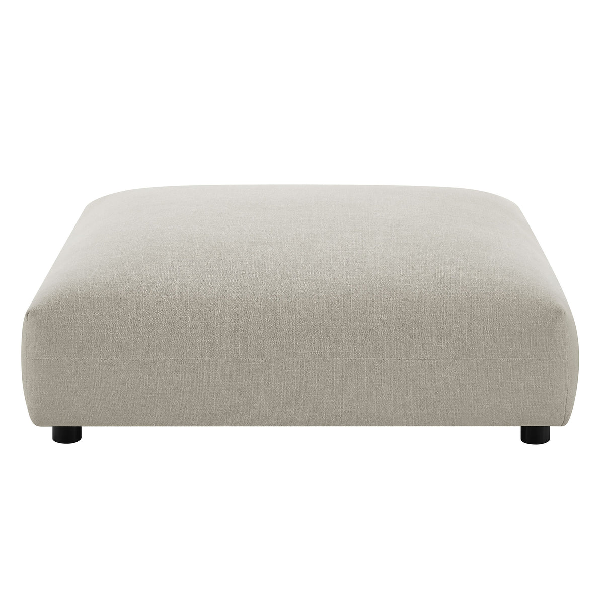 Solace Modular Upholstered Fabric Ottoman - Linen