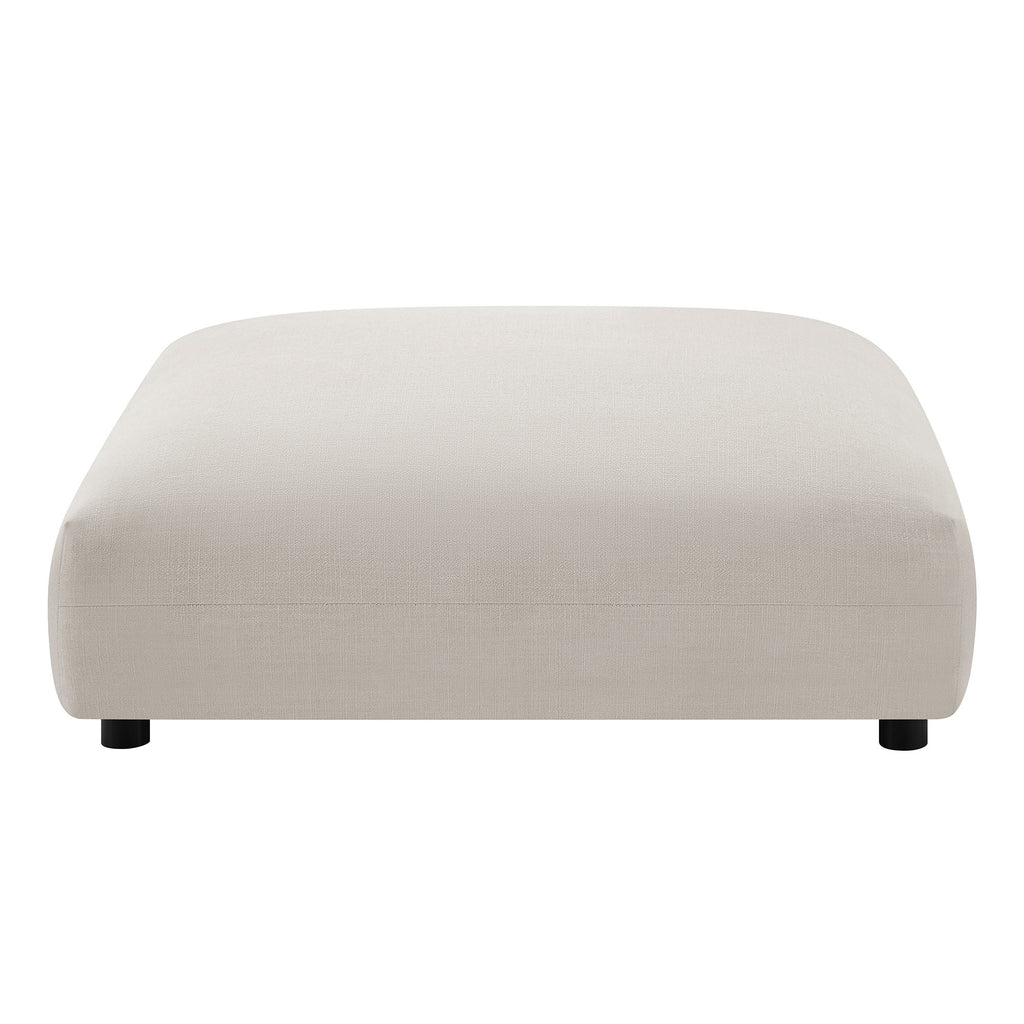 Solace Modular Upholstered Fabric Ottoman - Salt