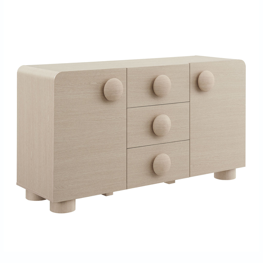 Sonnet 57" Sideboard Storage Cabinet - Ash
