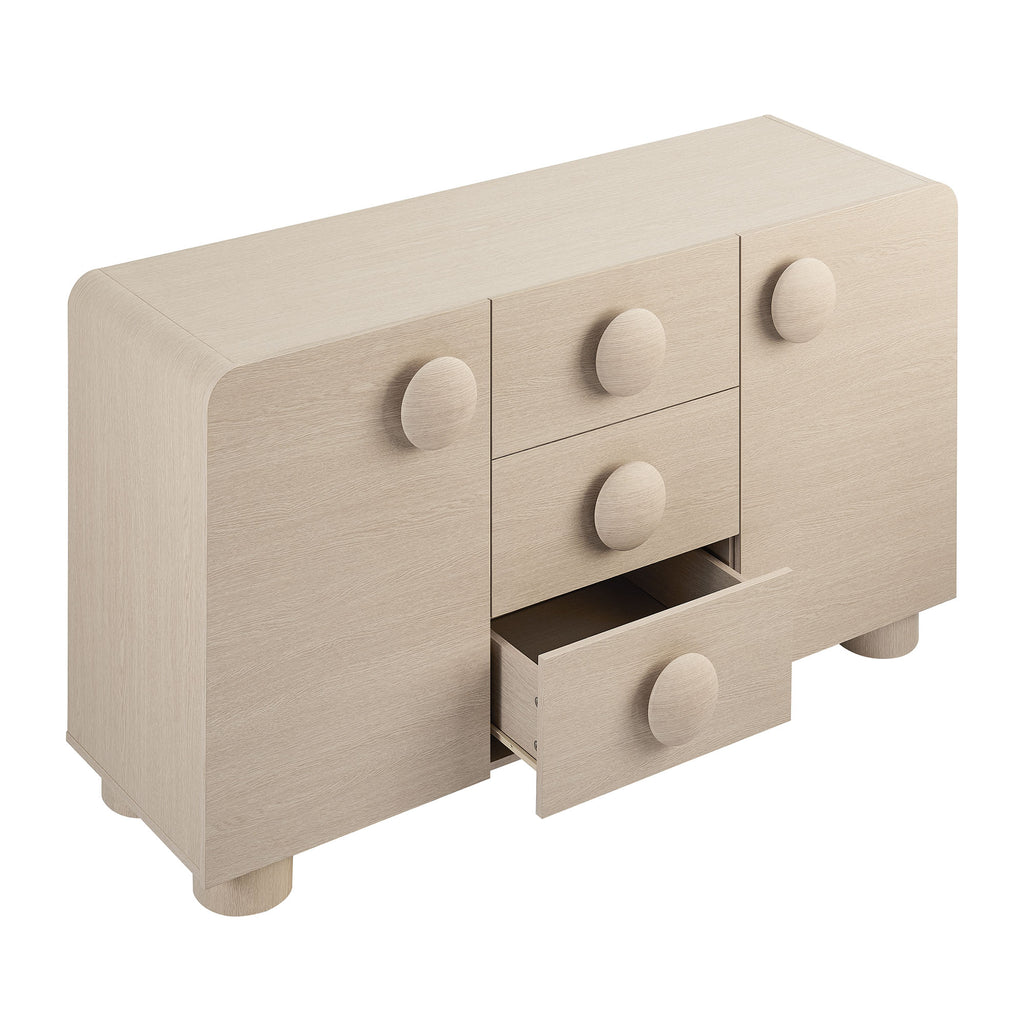 Sonnet 57" Sideboard Storage Cabinet - Ash