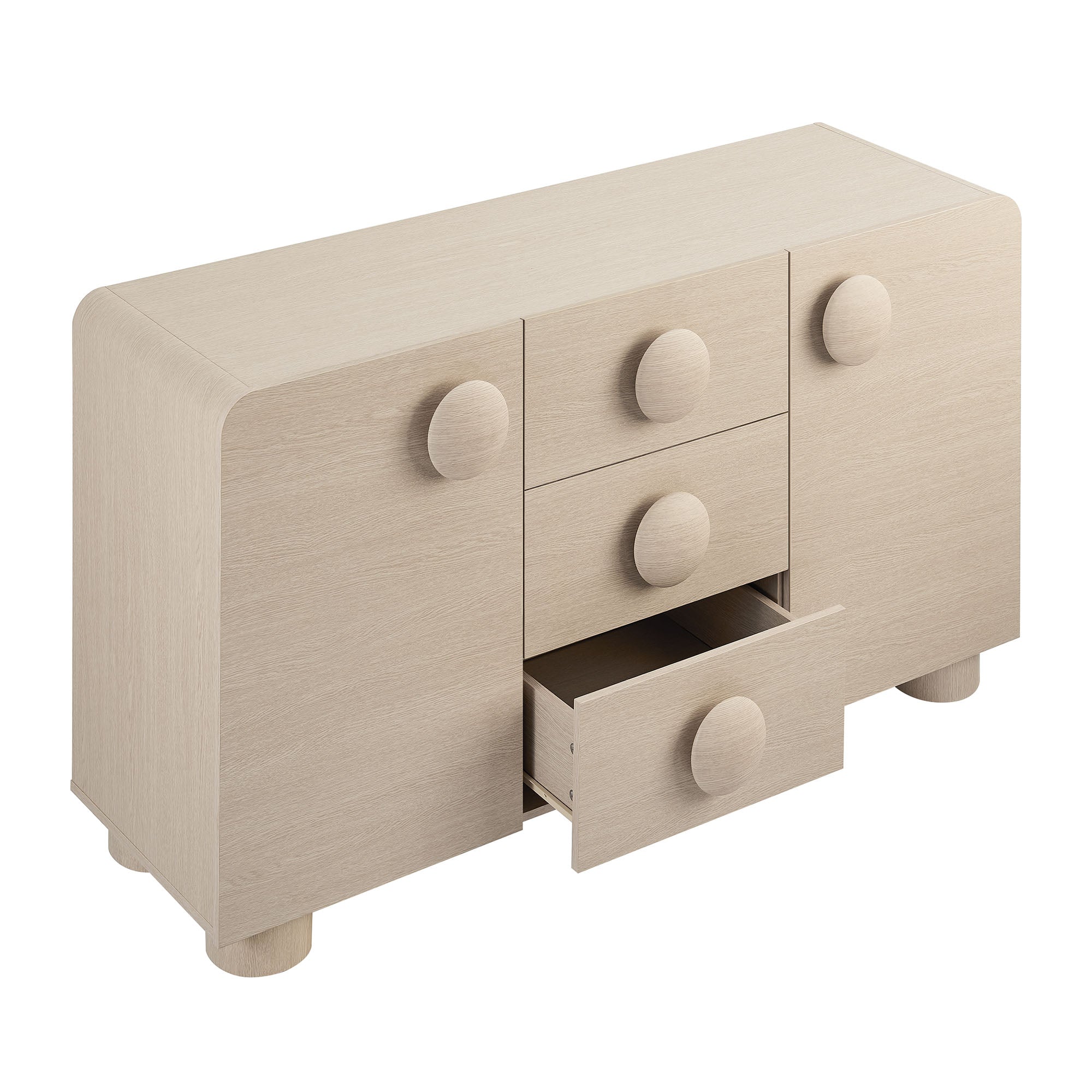 Sonnet 57" Sideboard Storage Cabinet - Ash