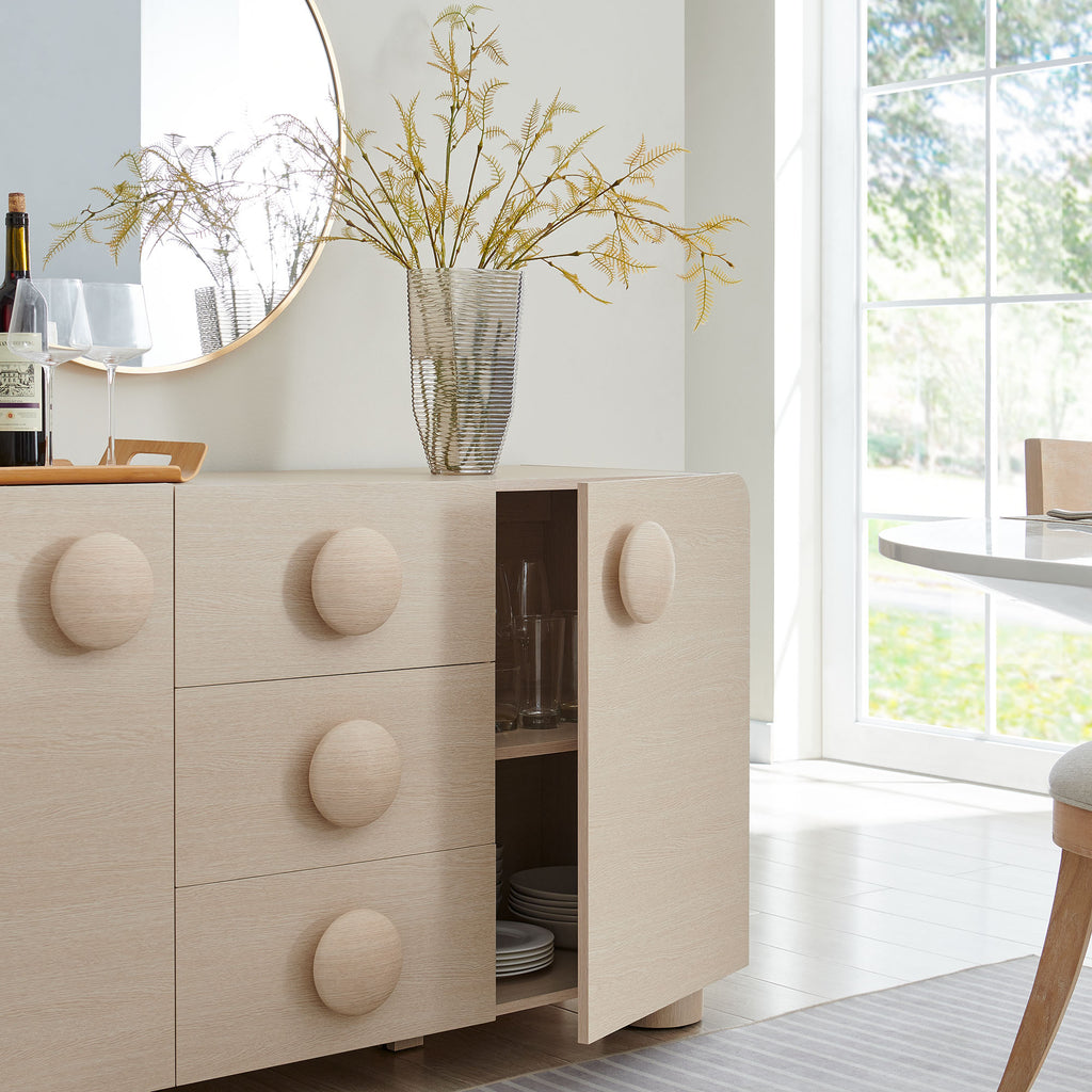 Sonnet 57" Sideboard Storage Cabinet - Ash