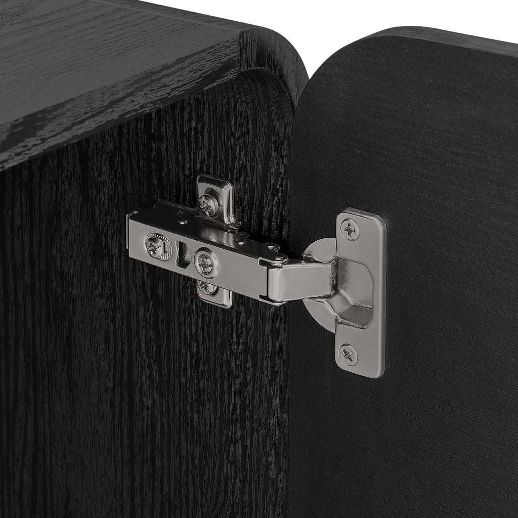 Sonnet 57" Sideboard Storage Cabinet - Black