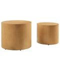 Amani Round Nesting Coffee Tables Set of 2 - Natural