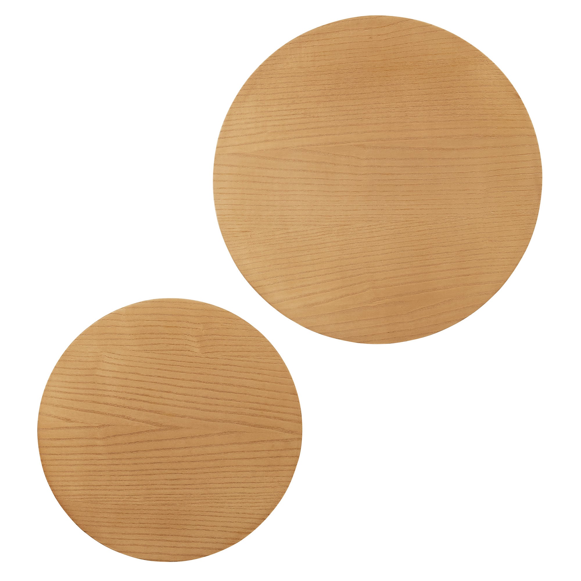 Amani Round Nesting Coffee Tables Set of 2 - Natural