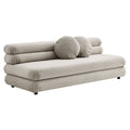 Jubilee Modular Performance Velvet Armless Loveseat - Almond