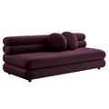 Jubilee Modular Performance Velvet Armless Loveseat - Mulberry