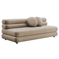 Jubilee Modular Performance Velvet Armless Loveseat - Taupe