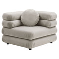 Jubilee Modular Performance Velvet Corner Chair - Almond