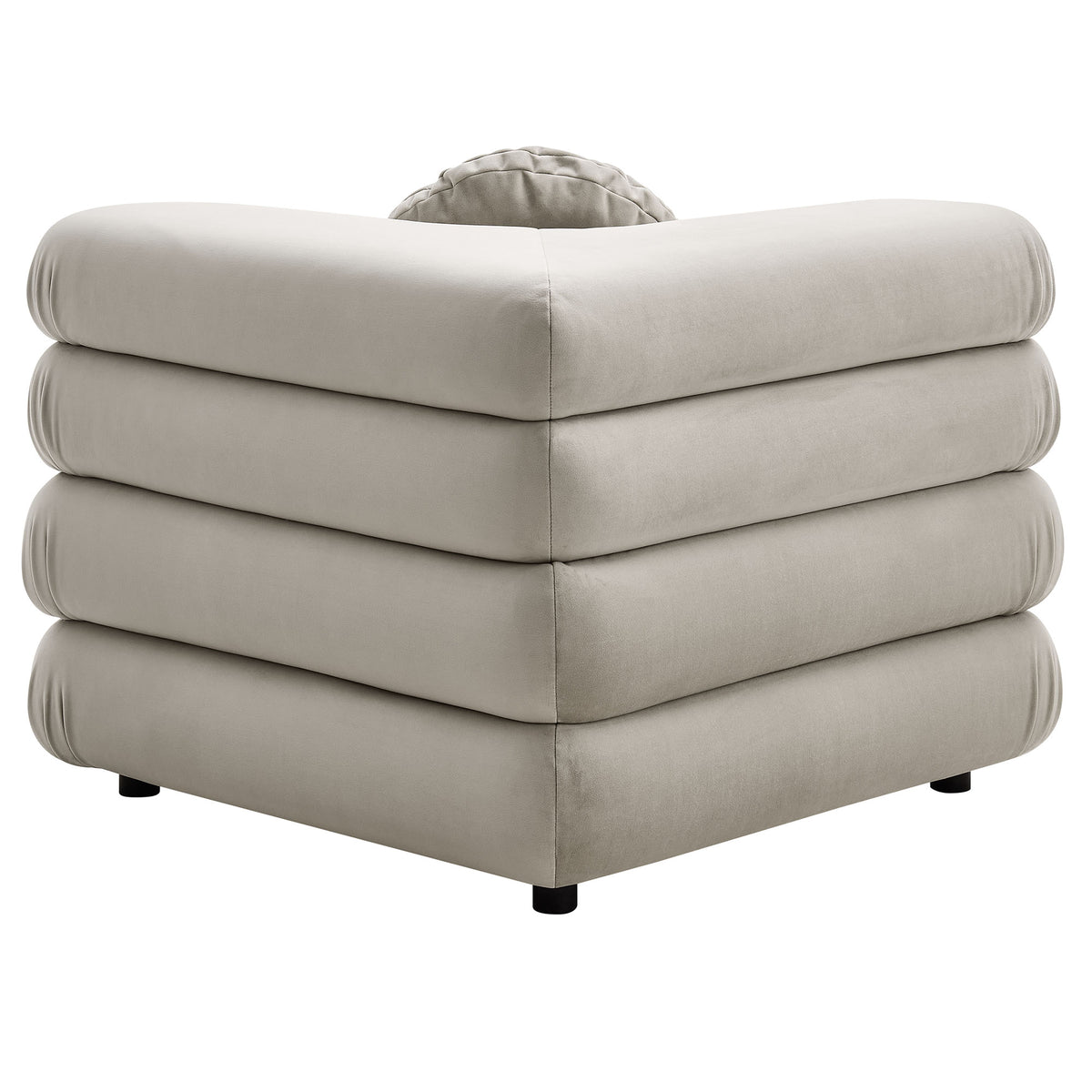 Jubilee Modular Performance Velvet Corner Chair - Almond