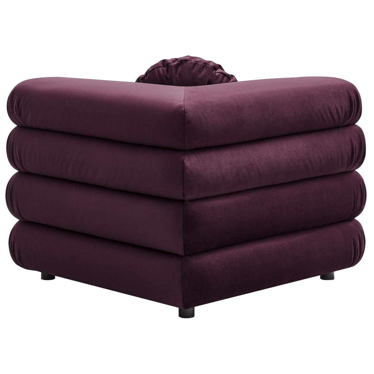 Jubilee Modular Performance Velvet Corner Chair - Mulberry